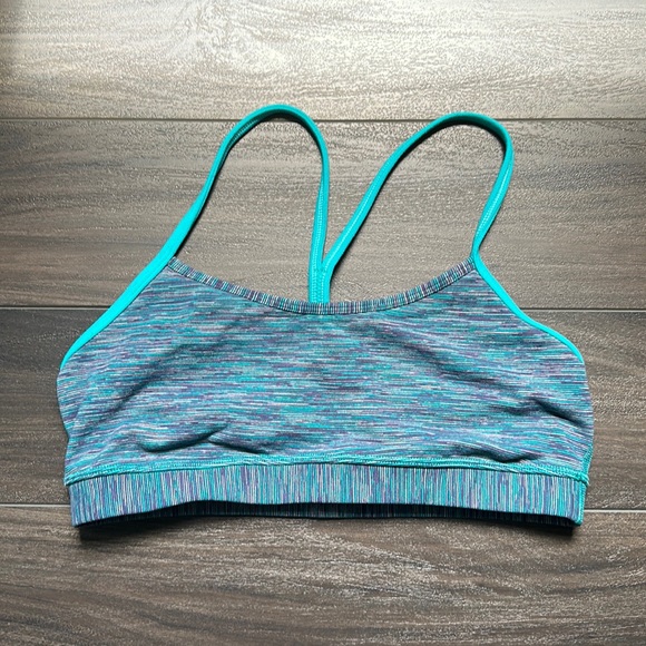 Lululemon Flow Y Bra IV - Blue Tropics/Wee Are From Space - Picture 1 of 2